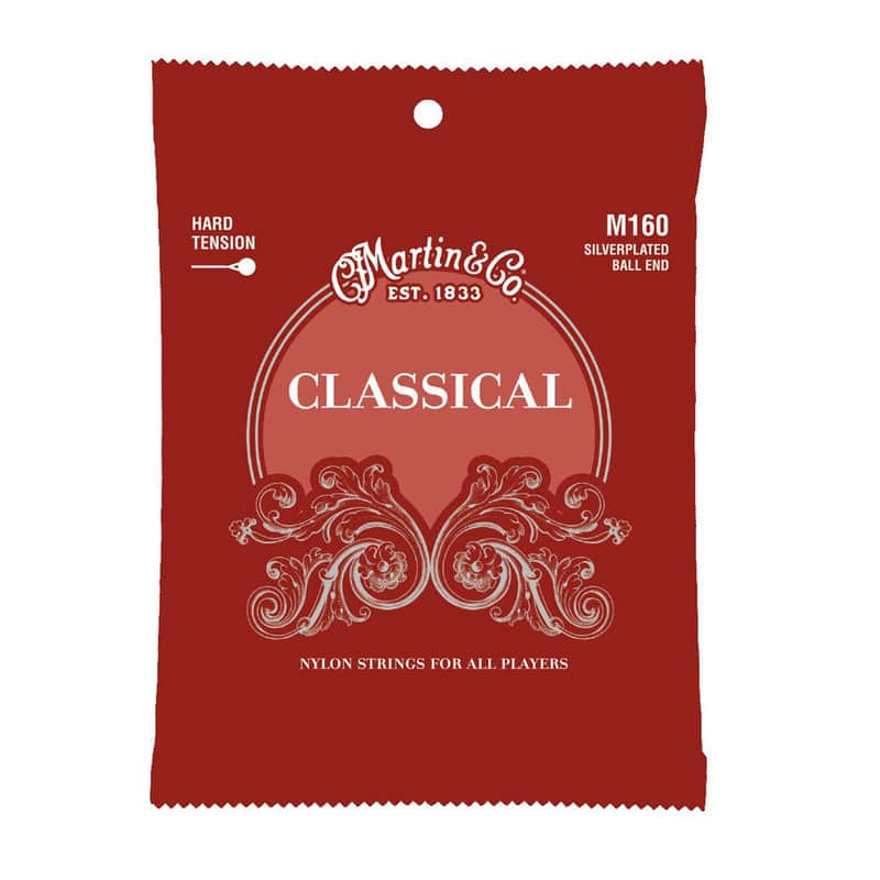 Martin Silverplated Ball End Classical Strings - Hard Tension image 1