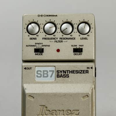 Ibanez SB7 Synthesizer Bass 1990s - Silver image 2