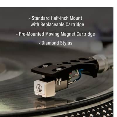 Crosley C100 2-Speed Pro Series Turntable Record Player - Silver-NEW image 4