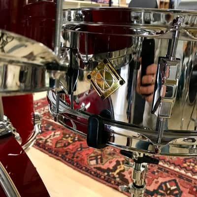 Xdrum Pro Stage Kit 3 Pc All Maple + Dixon Snare + Hardware + Cymbals - Red image 12