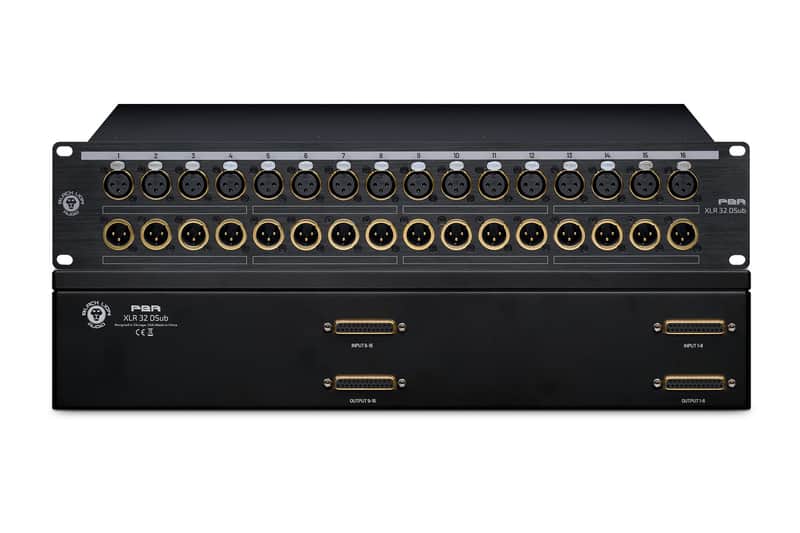 Black Lion Audio PBR XLR 32 DSub | 32-Point Gold-Plated XLR/DB25 Patchbay image 1