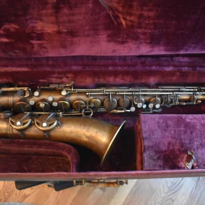 Pierret Super "Artiste" Tenor 1953-1958 Dark Vintage Brass Saxophone image 1