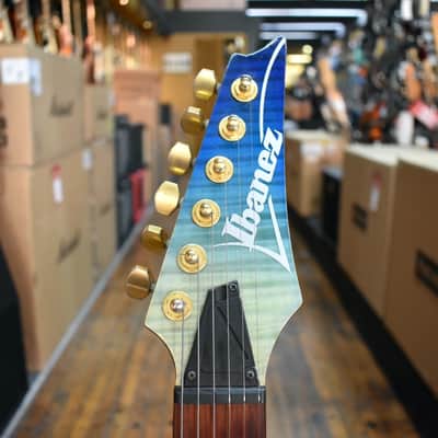 Ibanez High Performance RG421HPFM Electric Guitar 2020 Blue Reef Gradation w/Padded Gig Bag image 7