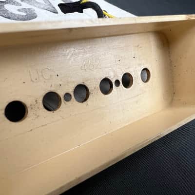 General Vintage Tone 50s P90 Soap Bar pickups Hand wound double CAB Bone 49.2mm Pole Bone image 7