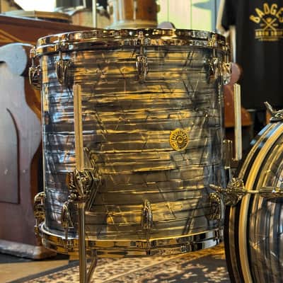 NEW Gretsch USA Custom Drum Set in Sky Blue Pearl - 14x18, 8x12, 14x14 image 9