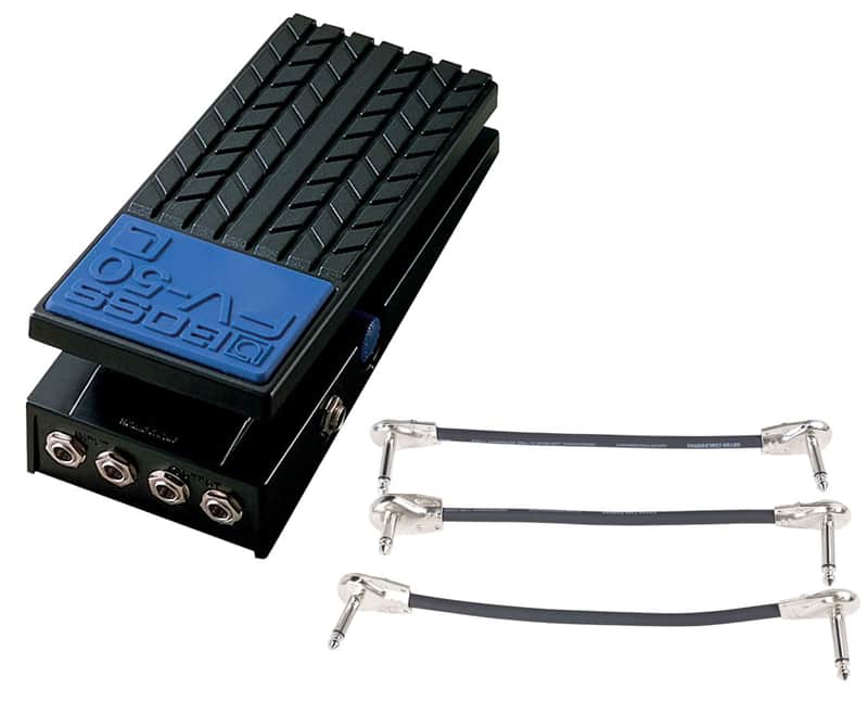 Boss FV-50L Stereo Volume Pedal + Gator Patch Cable 3 Pack image 1