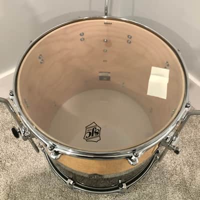 SJC Custom Drums 18” Paramount Floor Tom 2018 - Tuxedo Silver image 9