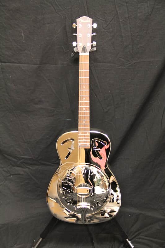 Fender FR-55 Hawaiian Resonator Chrome image 1