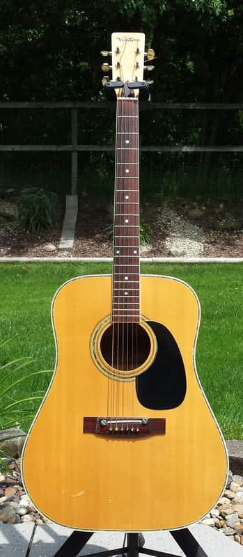 Very Rare Vintage Ventura V-29 Maple Acoustic Guitar Made in Japan MIJ Matsumoku w/ Hard case image 1