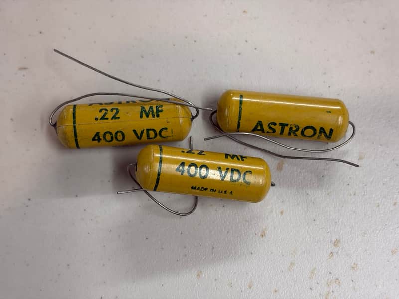 Astron Mustard Capacitor