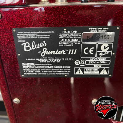 Fender   Blues Junior Iii Ltd. Sparkling Red image 7