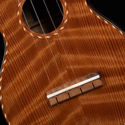 olaMestre curly redwood tasmanian Blackwood soprano ukulele image 9
