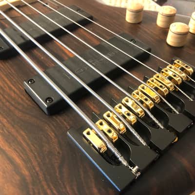 MTD 635-24 6 string bass guitar Amazing Condition Tobias Ebony Maple image 11