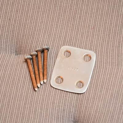 Hoyer, Arnold 1960s Vintage Bass Guitar Neck Backplate / Neckplate image 2