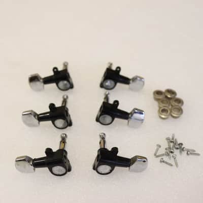 Rare Schaller Offset 3x3 Tuners Chrome Plastic Vintage 70's guitar W. Germany image 20