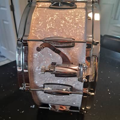 Gretsch Renown Maple Snare 14x6 2000s - White Marine Pearl image 2