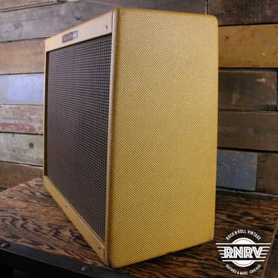 Fender '57 Twin-Amp Reissue Guitar Combo Lacquered Tweed w/ Added Tube Reverb image 4