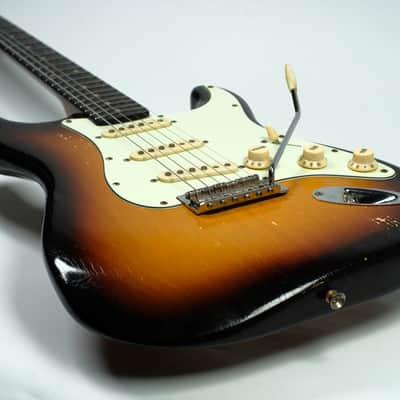 Freakaster Stratocaster Sunburst, Relic Bild 13