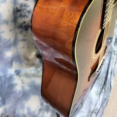Vintage 1991 Sigma Martin DM-4S by C.F. Martin Acoustic Electric Guitar Korea Sunburst Pro Setup New Strings Original Hard Shell Case image 6