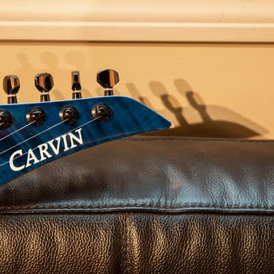 Carvin JB200C Jason Becker Deep Blue Flame Electric guitar image 5