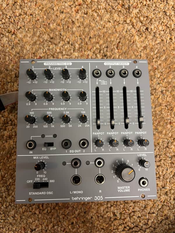 Behringer 305 EQ/Mixer/Output Eurorack Synthesizer Module 2020 - Present - Gray image 1