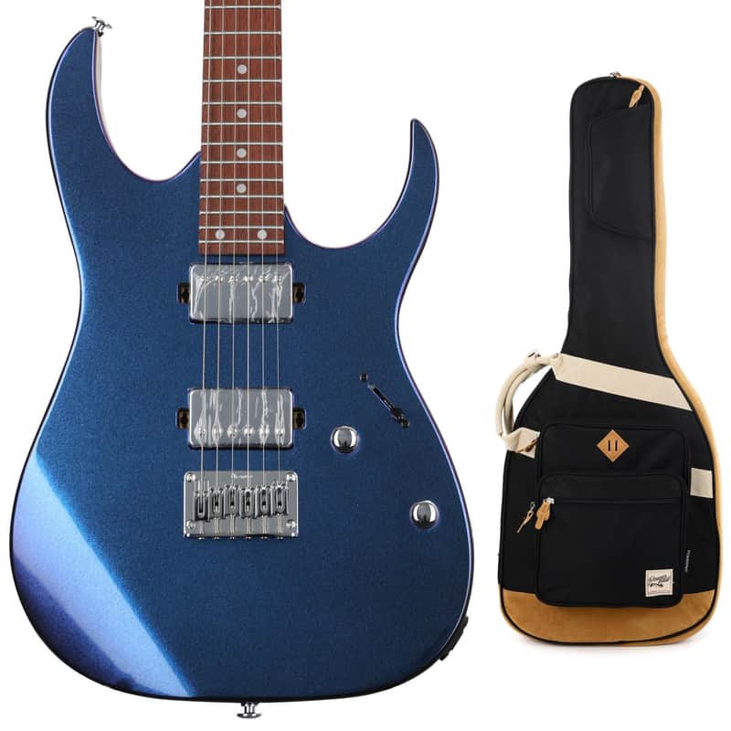 Ibanez GIO GRG121SP Electric Guitar with Case - Blue Metal Chameleon image 1