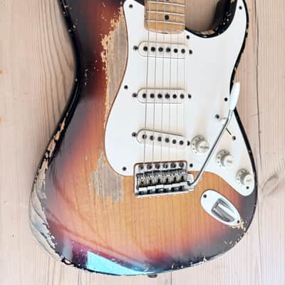 Fender Custom Shop Dale Wilson Masterbuilt 58 Strat Heavy Relic Choc Sunburst image 6