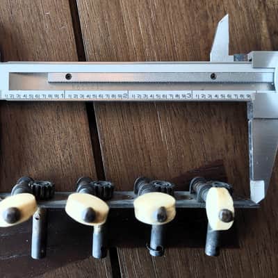 Antique Mandolin pre-1900 Brass Tuners, Bridge & Tailpiece Lot image 3