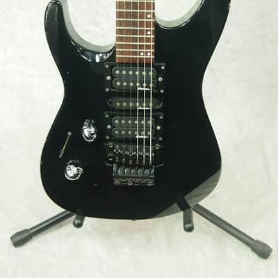 Jackson Dinky FR Floyd Rose left handed lefty electric guitar in black image 4