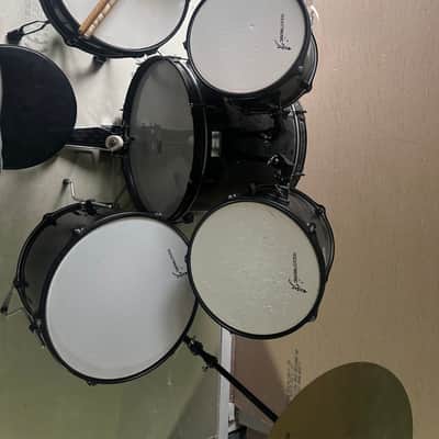 Rocket Music A rocket star 2018 - 5 Piece 22in Drum Kit In Black image 2
