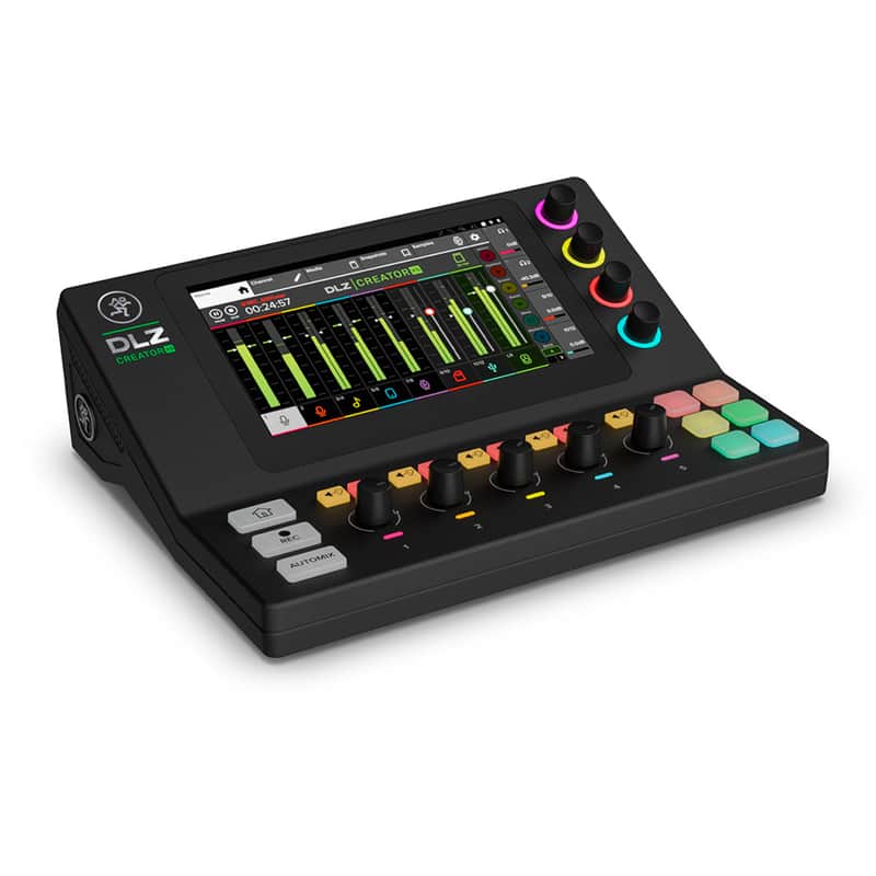 Mackie DLZ Creator XS Compact Adaptive Digital Mixer, Bundle with TAPH100 Headphones and 2x XLR Cables image 1