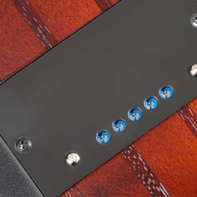 Ibanez SRF705 BBF Bass Workshop Fretless 5 String Electric Bass. Brown Burst Flat image 10
