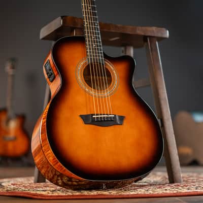 Washburn WCG10CE Grand Auditorium Acoustic Electric. New with Full Warranty! image 5
