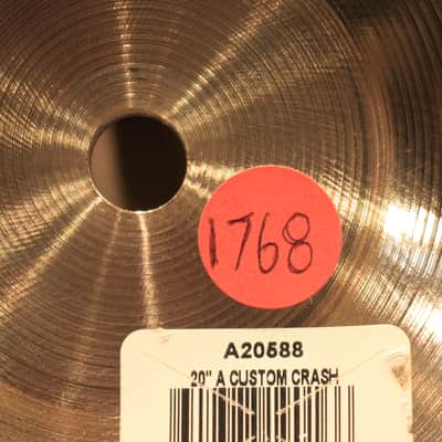 Zildjian A Custom crash 20" Cymbal - Demo! image 7