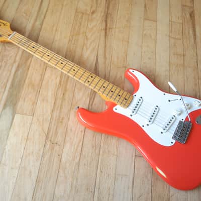 1983 Fender Stratocaster '57 Reissue Fullerton American Vintage Fiesta Red w/ohc, Hangtags image 11