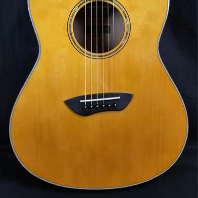 Yamaha CSF3M All-Solid Parlor Guitar, Piezo Pickup, Vintage Natural, W/Bag image 1