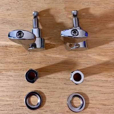 Tuning Heads (2) For Electric Guitars, In-Line Style, Right Handed (Chrome) image 5