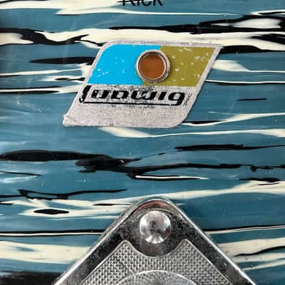 Ludwig "Bowling Ball" Blue Oyster 1970 image 7