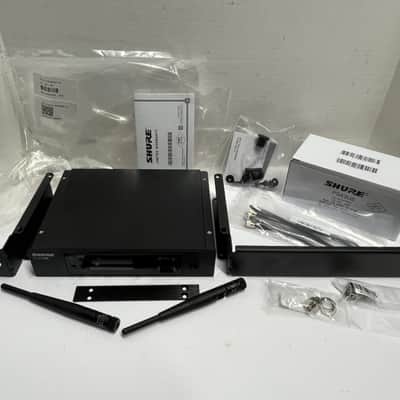 Shure GLXD4R Z2 GLXD14R Wireless Rackmountable Rack Ear Mount Receiver w PS43US Power Supply for GLXD GLXD1 GLX-D GLXD4=-Z2 Vocal Mic Guitar Instrument Advanced Digital Wireless Systems Band 2400-2483.5MHz for GLXD24R GLXD14 SM58 B58 Beta 58 B87A Open Box image 2