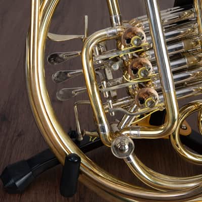 Stephens Series II Schmidt Style Bb/F Double Horn - Raw Brass image 8