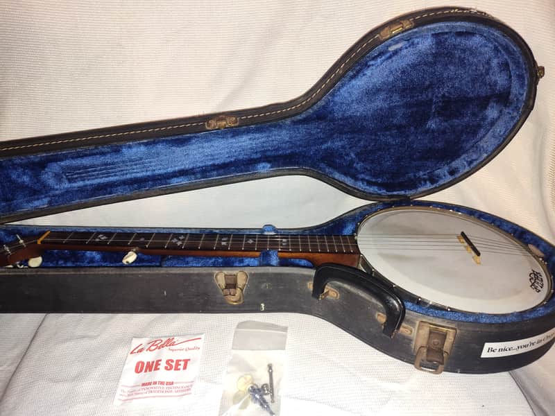J.H. Buckbee 5 string Banjo with Hard Case image 1