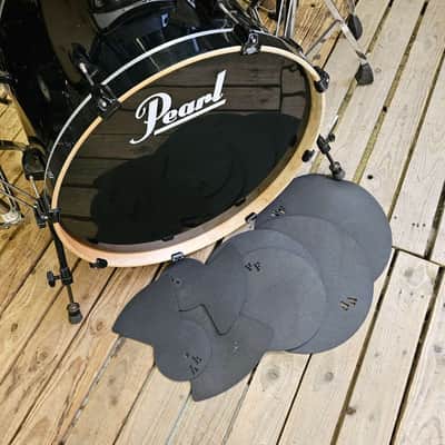 Drum Kit Pearl Vision Birch Complete Black USED! RKVB100626 image 6