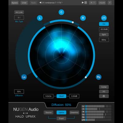 NuGen Audio Halo Upmix 5.1 and 7.1 Upmixer Plug-in Software (Download) image 2