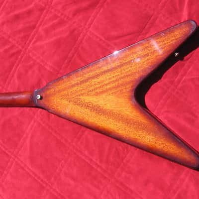 Gibson Epiphone FLYING V BASS guitar 1998 BROWN one off custom factory color, 51st & ONLY ONE made! image 6