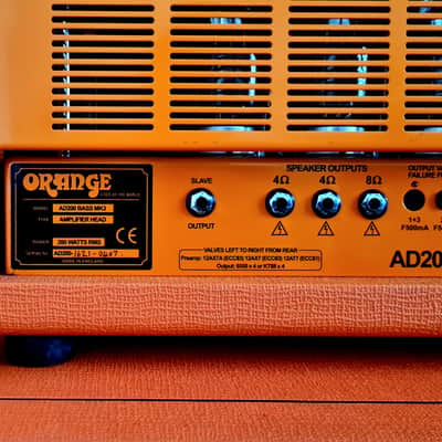 Orange AD 200 mk3 + baffle OBC 410 + flight case image 12