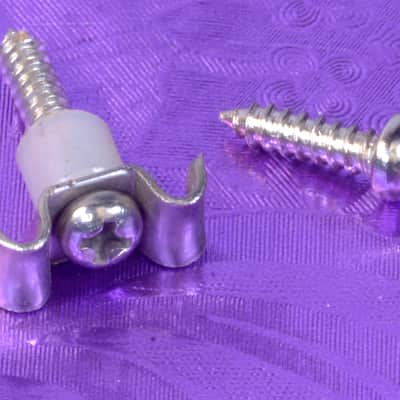 Fender Genuine Fender Original '60s-'70s New Old Stock String Guide With Screws '60s-'70s Nickel, Wh image 1
