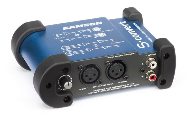 Samson S-Convert S Class Mini -10 to +4dB Audio Converter image 1