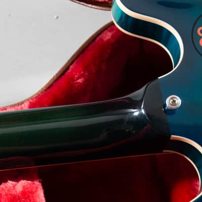 2017 Gibson ES-335 Figured Aquamarine OHSC image 10