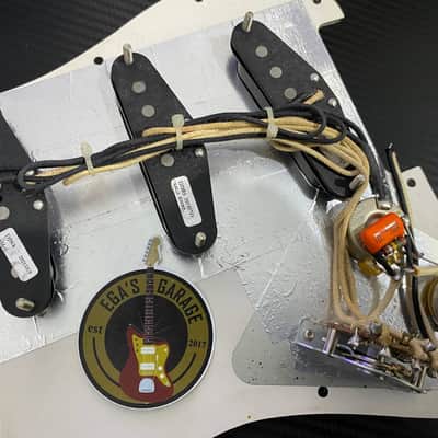 Prewired Strat Pickguard Loaded W/ Seymour Duncan SSL-1 Vintage Staggered Black | S-S-S Set | DHL Express Service included | image 4