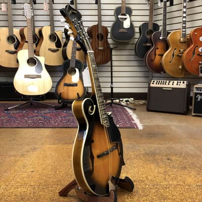 Gold Tone GM-35 F-Style Mandolin High Gloss Tobacco Sunburst w/Hard Case image 5